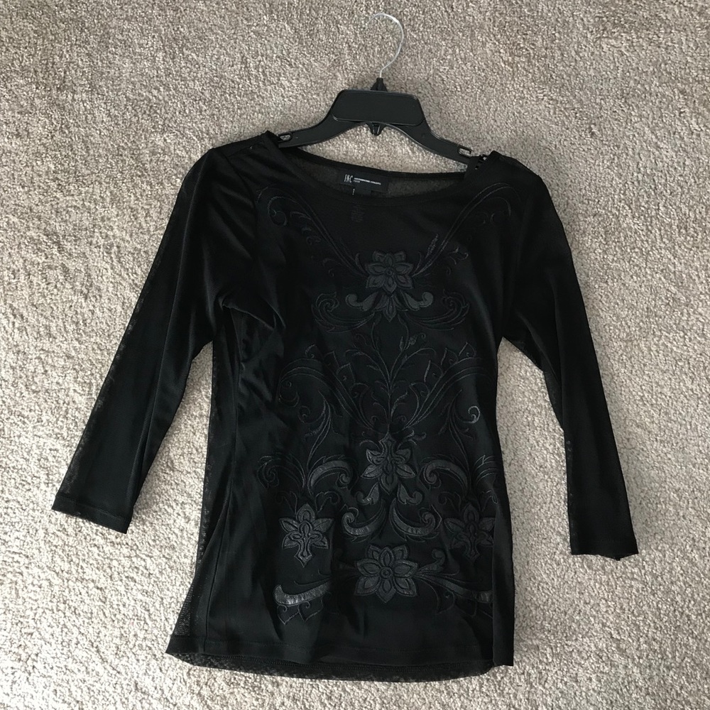 Sheer Black Top